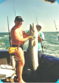 Angelkollege Werner mit 29,5 kg Barracuda, fast Landesrecord